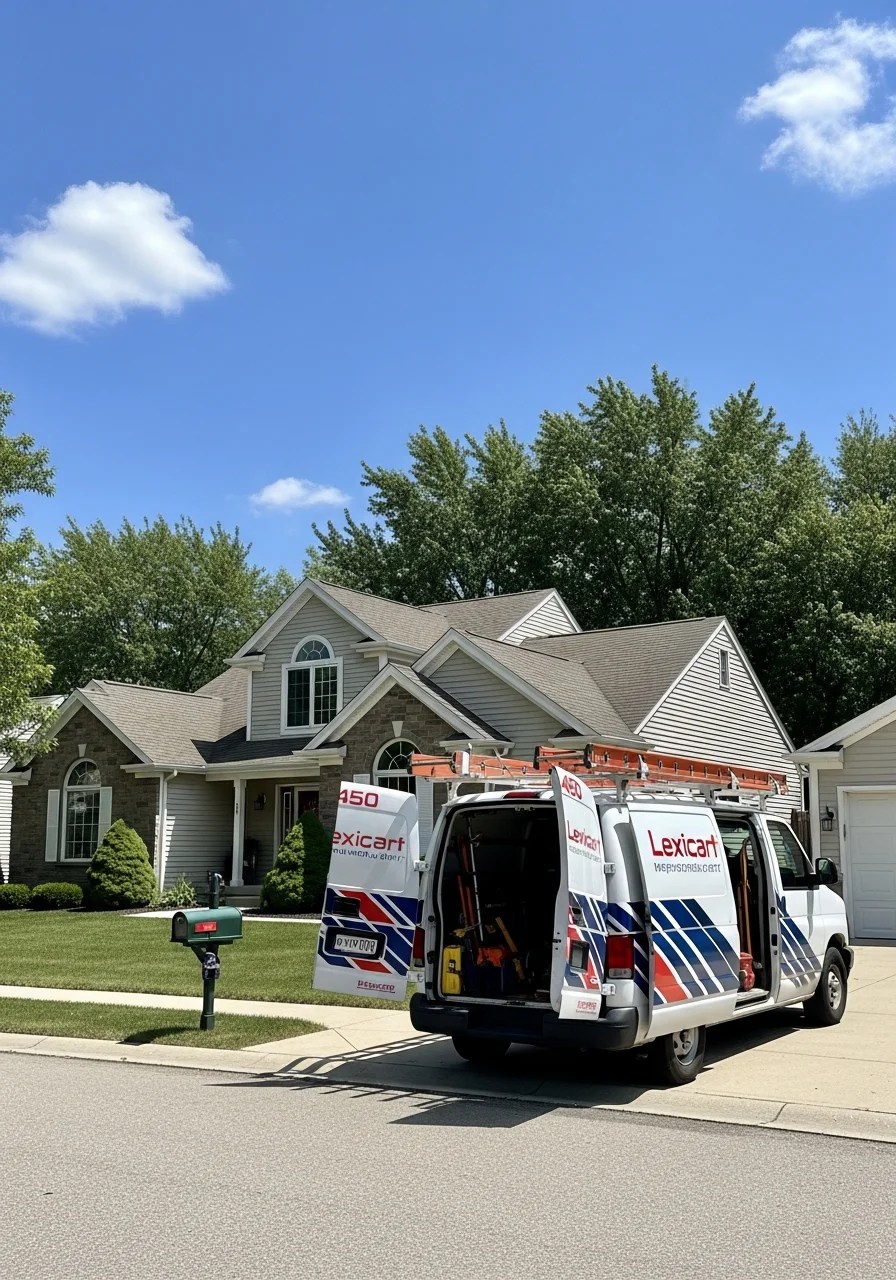 Palatine homeowner in casual attire standing confidently on their front porch or driveway.